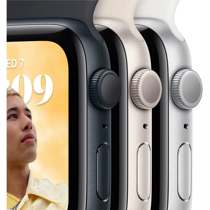 Viedpulksteņi Apple Watch SE (2nd Gen) GPS 40mm Starlight Aluminium Case with Starlight Sport Band [Demo, komplektācijā neietilpst lādētājs]